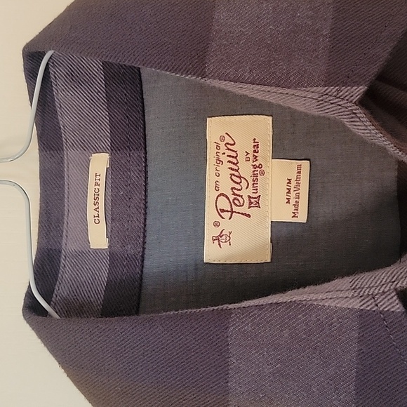 NEW Men's Original Penguin Brushed Cotton Button Front Jacket Shirt Size M.  NWT - Picture 2 of 8
